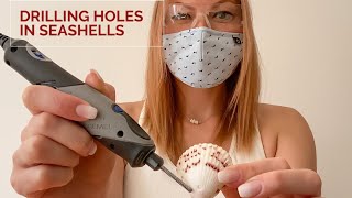 Drilling holes into seashells using a dremel!