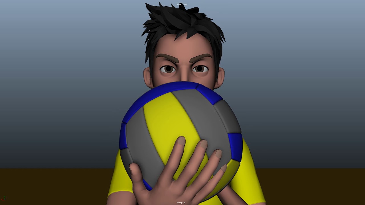 Volley ball(Jump Serve Animation) YouTube