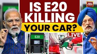 E20 Fuel Explained LIVE: Is Ethanol-Blended Petrol Safe? Hardeep Puri Responds to Viral Claims
