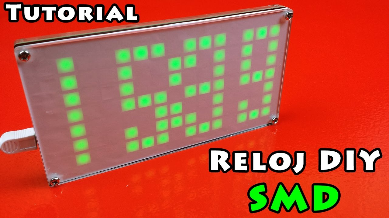 reloj con leds