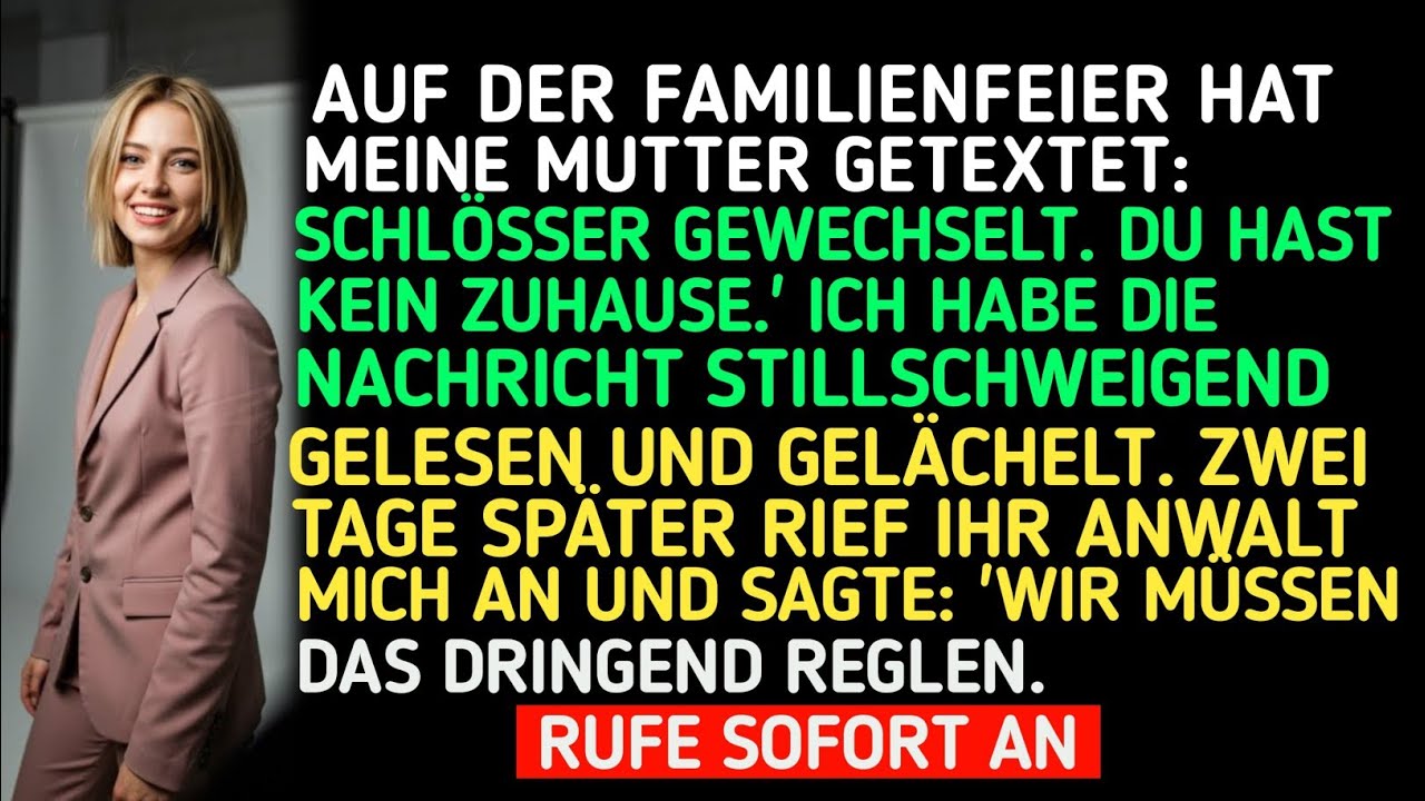 „AUF DER FAMILIENFEIER SCHRIEB MIR MEINE MUTTER: ‚SCHLÖSSER GEWECHSELT. DU HAST KEIN ZUHAUSE MEHR.‘