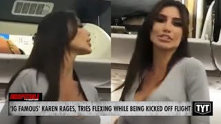 'Instagram Famous' Karen Tries Flexing While Getting Kicked Off Plane Profile