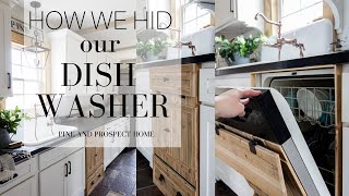 How we Hid our Dishwasher using Reclaimed Wood!