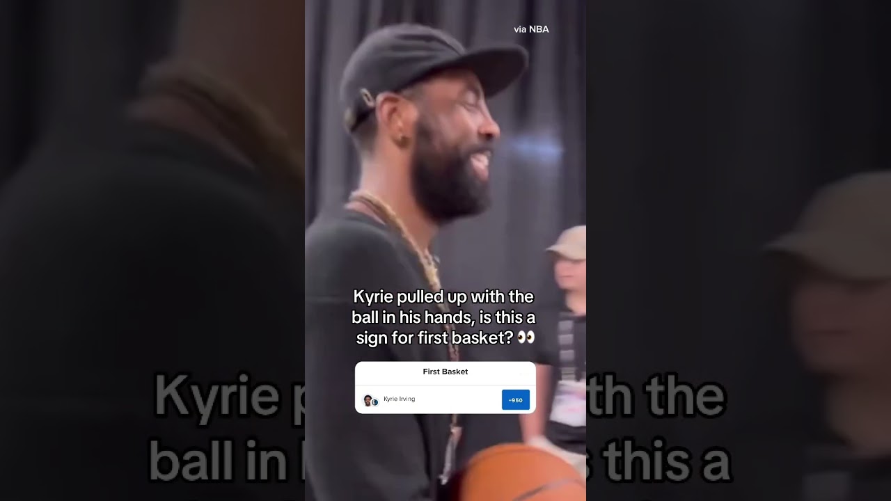 Is Kyrie hitting first basket? 👀 