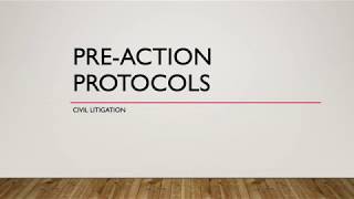 Pre Action Protocols-Civil Lit(BPTC)-Rafi G Rahman