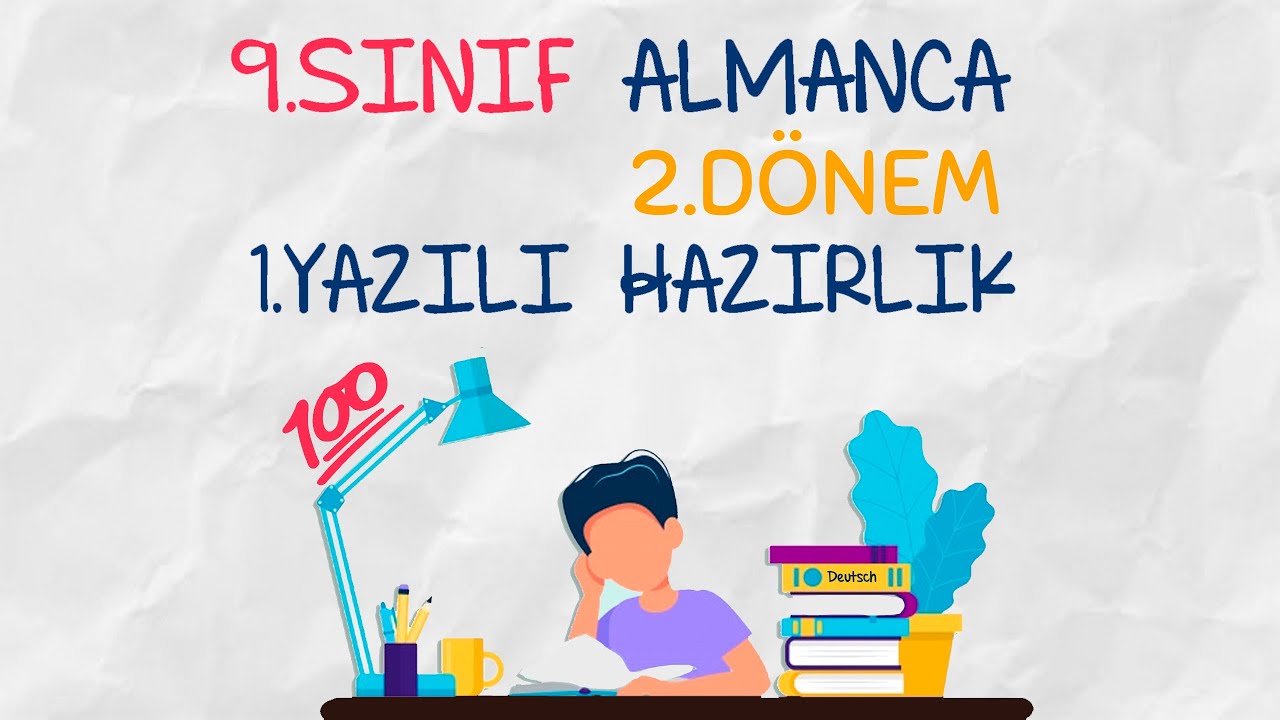 9.Sınıf Almanca | 2.Dönem 1. Yazılıya Hazırlık + Boş yazılı örneği