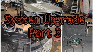 VW Passat 2012 Full Sound System Upgrade. Sub Wiring install. Interior Removal and amp positioning.