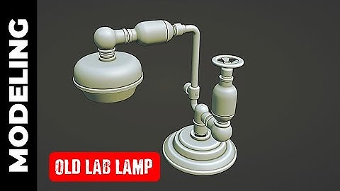 BLENDER: OLD LAB LAMP MODELING (PART 1)