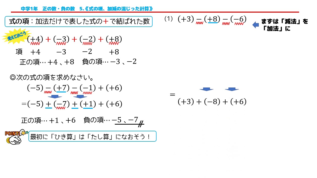 Youtube Lesson 中学1年 Youtube Lesson 桂坂数学教室