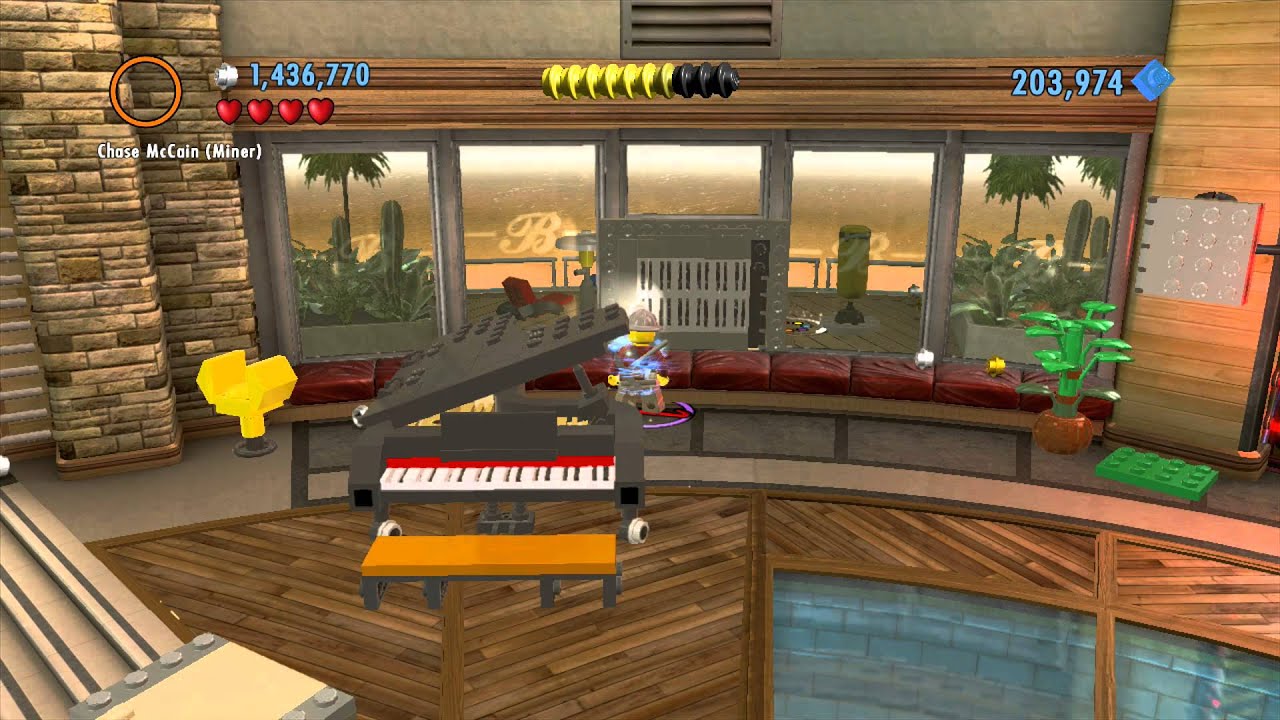 LEGO City Undercover Wii U Assignment 10 Smash n Grab Police Shields Tokens Red Brick 