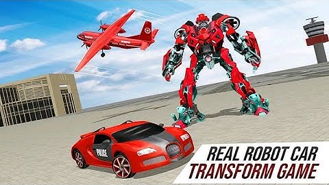 US Police Car Robot Truck Plane Transportation Transform Game 2021 - Android Gameplay