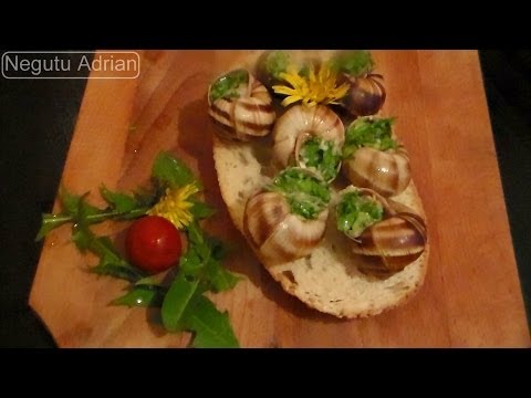 Reteta Melci cu usturoi - Burgundy snails recipe - Escargots à la Bourguignonne