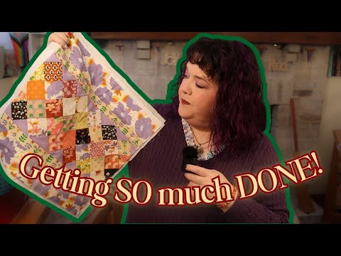 Finished Objects, Answering Some Comments And Owls🎄a Vlogmas Spinning Journey Day 9