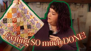 Finished Objects, Answering Some Comments and Owls🎄A Vlogmas Spinning Journey Day 9