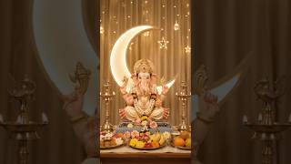Beautiful Ganpati Decoration 🌼✨ | Step By Step Bappa Setup #Ganpati #Shorts #Decoration