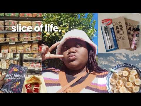 SLICE OF LIFE 🖇️ realistic day in my life, grocery shopping, getting work done & meal prepping