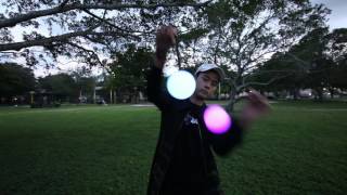 Shin and Drex artistic Spinballs Poi video