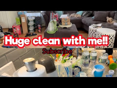 NEW EXTREME CLEANING VIDEO| KITCHEN AND LIVING ROOM