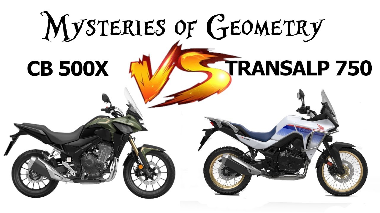 Honda Transalp VS CB500X MYSTERIES OF GEOMETRY YouTube