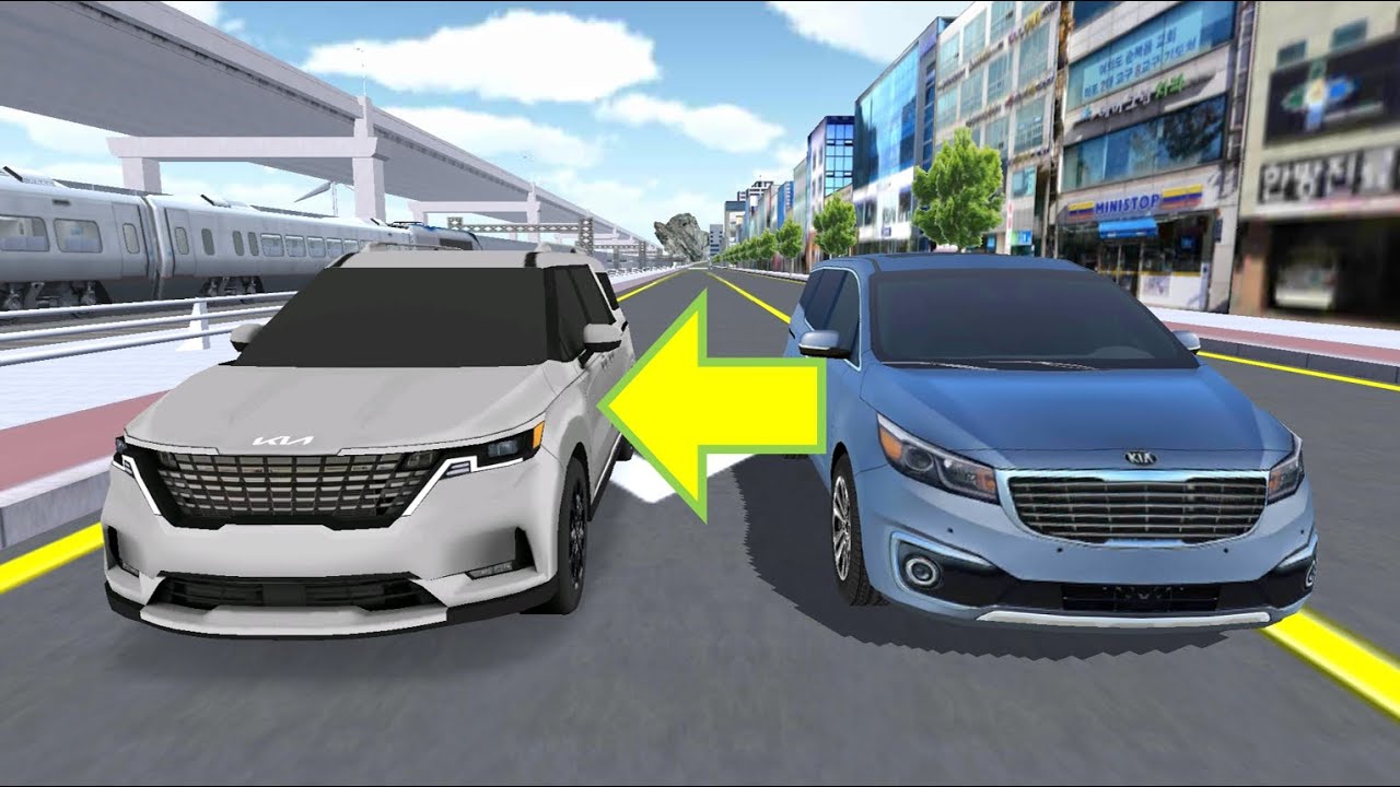 the encounter of an old car and a new car - YouTube