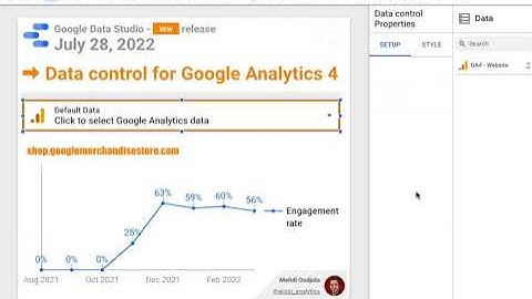 Google Data Studio release - July 28,2022 - Data control support for Google Analytics 4 properties