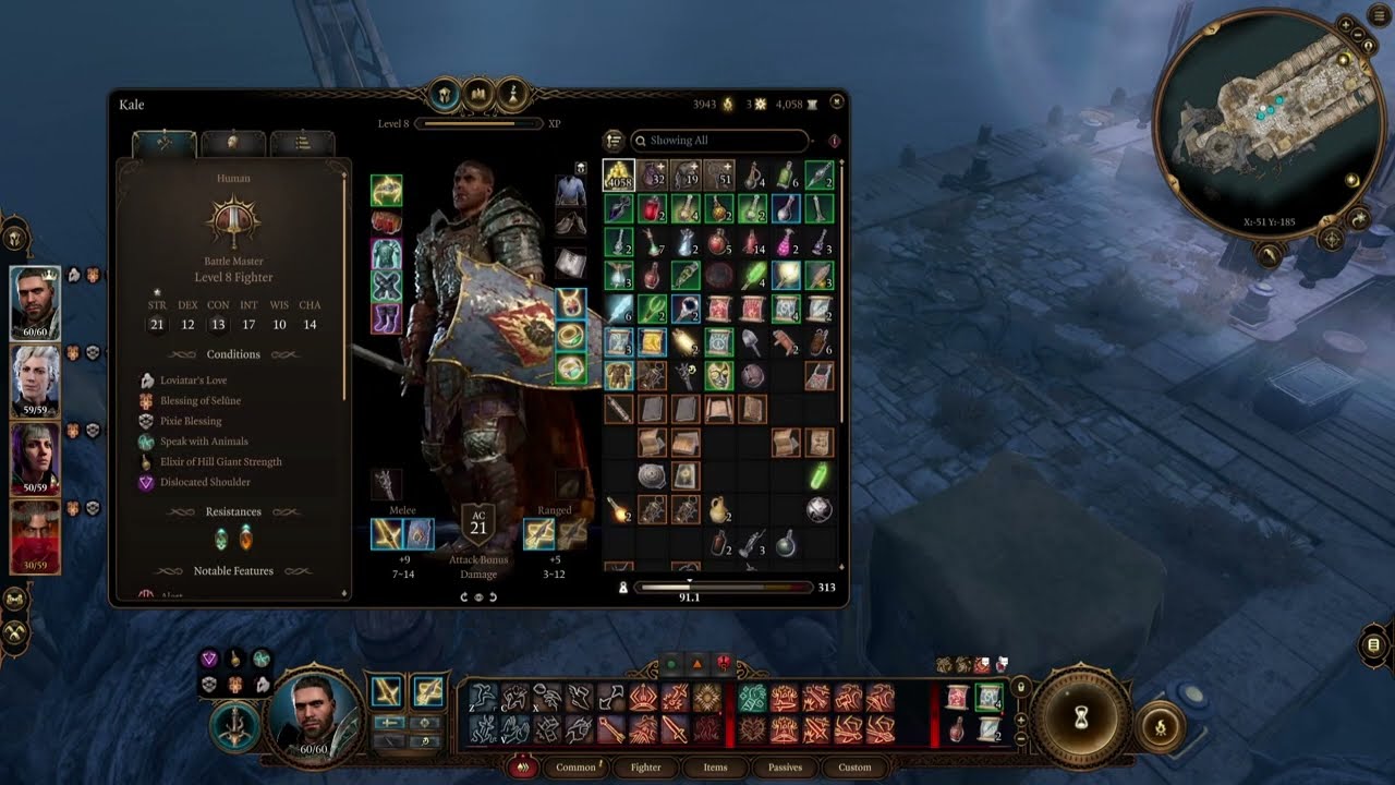 How to Split Item Stacks in Baldur's Gate 3