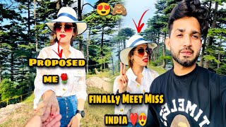 Finally Cute Girl Miss India Se Milte Hi Propose Kardiya ???