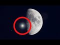 Morse code from the moon  - bright dot spotted on the dark side of the moon