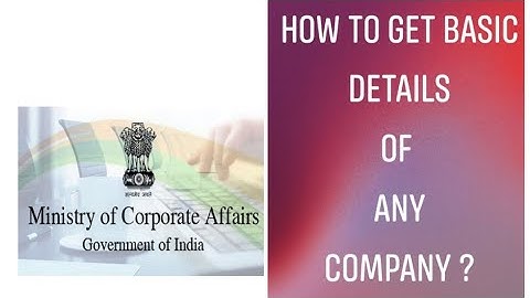 View Company/LLP Master Data | how to check MCA Registered Company #mcaservices #mcaportal