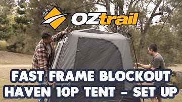 OZtrail Fast Frame Haven 10 Person Tent - Set Up - Exclusive to Anaconda