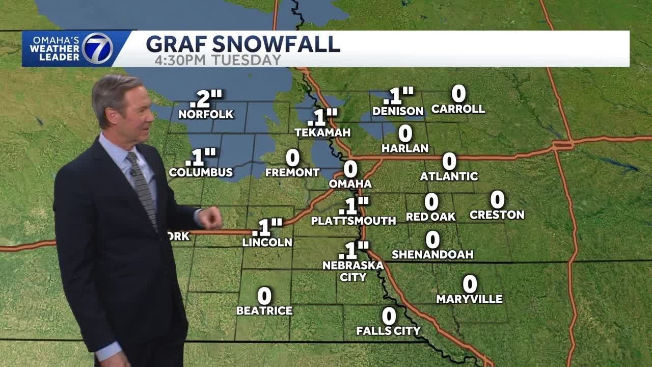 Very light snow chance near Omaha - YouTube