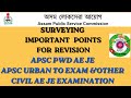  civil engineering surveying simplified lastminute revision  for apsc aeje examapscae apscje