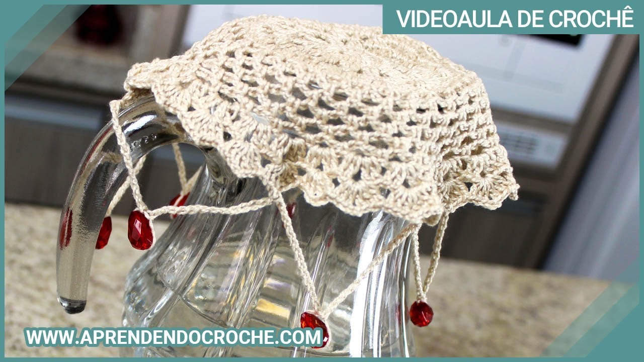 Cobre Jarra em Crochê - Aprendendo Crochê