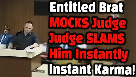 Entitled Brat STUNS Judge By MOCKING Him… Judge DESTROYS Ego Instantly!