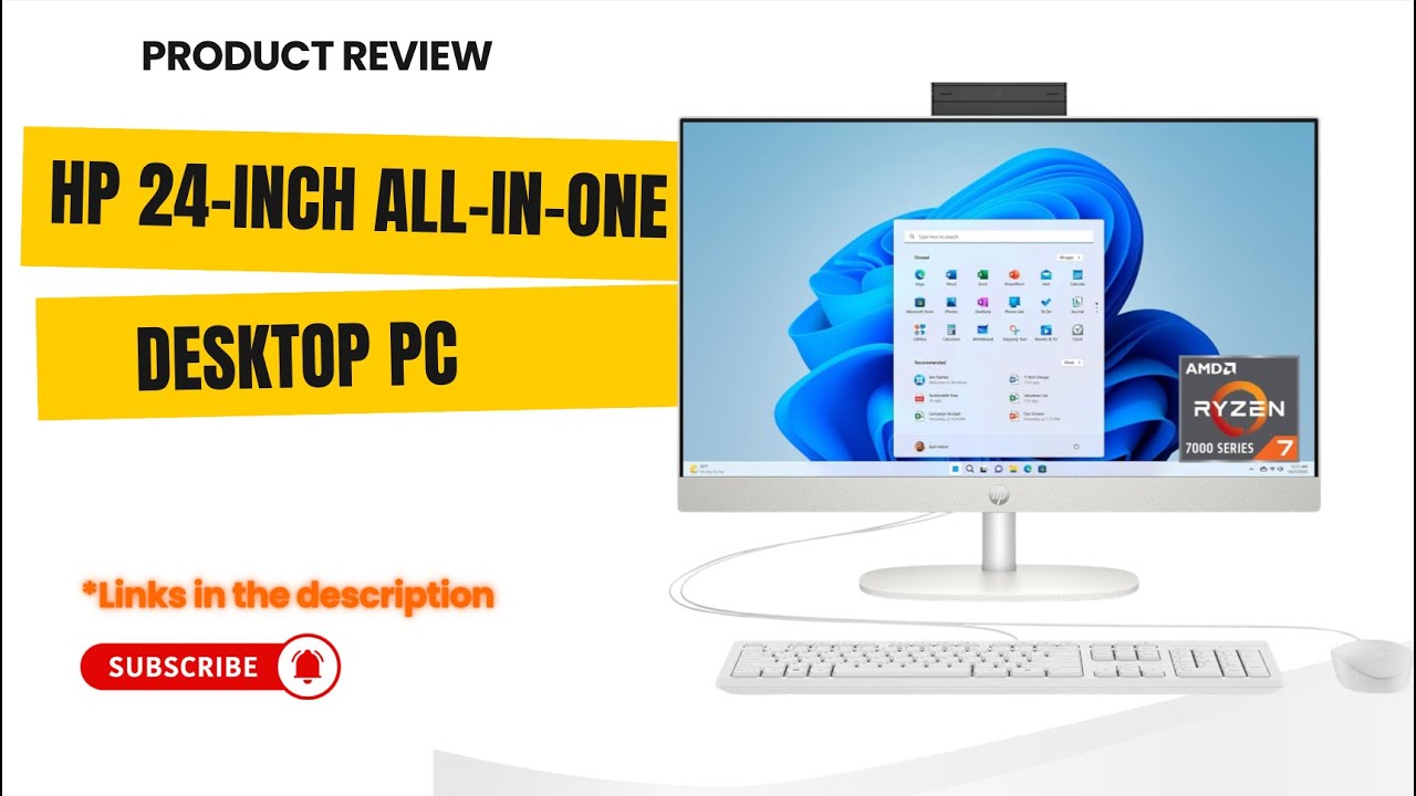 🔥 HP 24-inch All-in-One Desktop PC Review | AMD Ryzen 7 7730U