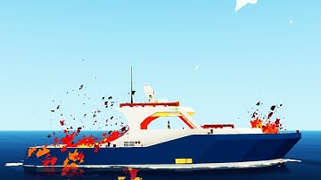 Boat on FIRE!!! + We made good MONEY!!! - Stormworks: Build and Rescue - Career Mode - S2 E5