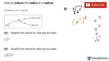 📚 How to reduce the index of a radical