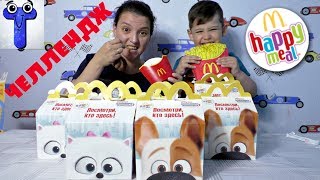 ХЭППИ МИЛ МАКДОНАЛЬДС ЧЕЛЛЕНДЖ СКВИШИ ПРОТИВ НАСТОЯЩЕЙ ЕДЫ HAPPY MEAL CHALLENGE SQUISHY FOOD VS REAL