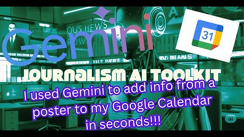 I used Gemini to create a Google Calendar event from an event poster, and it only took a few seconds