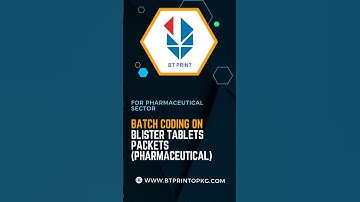 Batch Coding on Blister Tablet Packets: Precision for Pharma!📞 Contact: 9073950891 / 7290033620