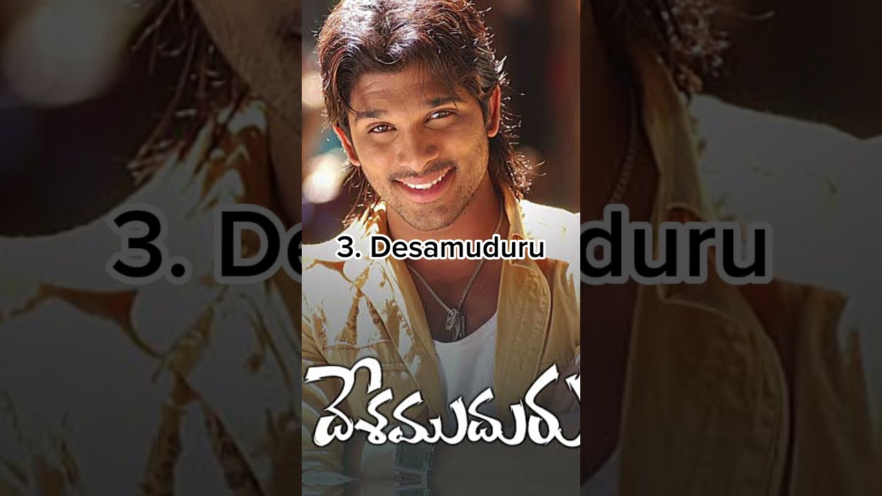 Allu Arjun top five love story movie in hindi dubbed || 