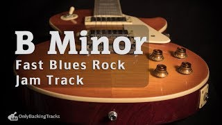 Video thumbnail of "Fast Blues Backing Track (B Minor) 130 Bpm"