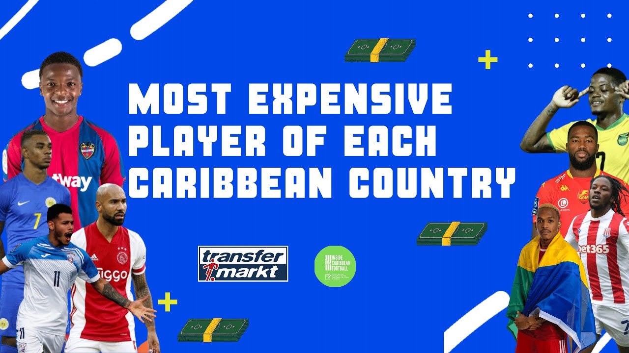 MOST EXPENSIVE PLAYER OF EACH CARIBBEAN COUNTRY