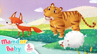 The Tiger and the Fox(狐假虎威) | Fairy Tales in English | Story for kids | Mamdor Baby❤️ Resimi