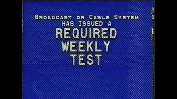 Tele-Communications Emergency Alert System - Required Weekly Test [November 5, 1999]