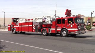 Riverside County Cal Fire, Truck 17 & Squad 27 Responding