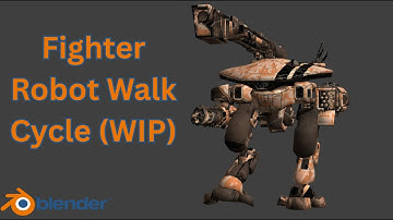The FighTer RoBoT WALk CyCLe | W!P AniMATiON TesT | BeST 2K25 RoBoT WALk