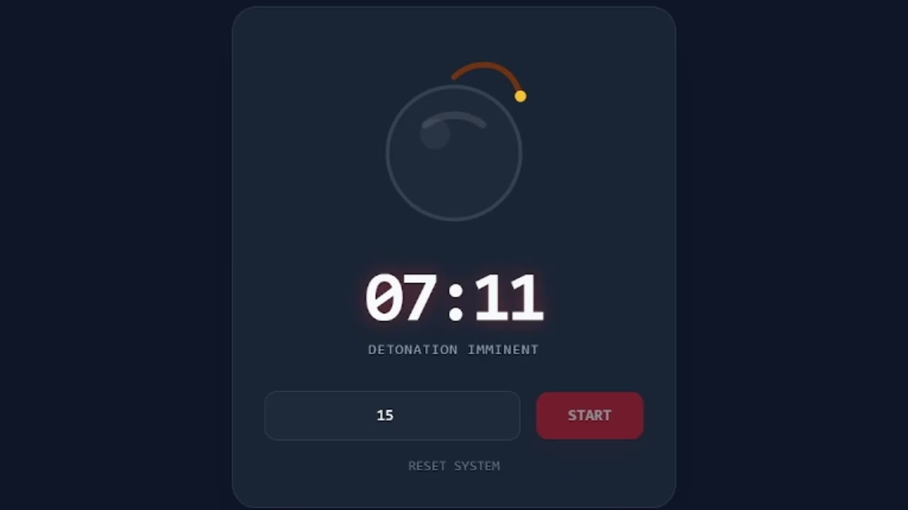 15 Minutes Countdown Boom || Calm Timer⏳⏰