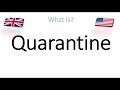 Quarantine meaning  Learn English vocabulary  place into ...