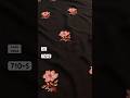 Georgette embroidery butta work saree with running blouse